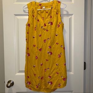 Yellow Floral Old Navy Sleeveless Dress S